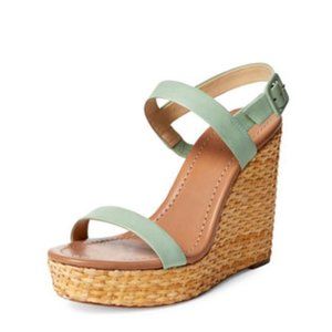 NWOT Kate Spade New York® Green/Seafoam Sandal Wedges